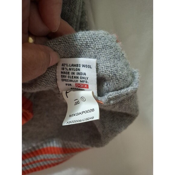 PARX Premium Lambswool Multicolor Men's Vest Size L - Picture 4 of 10